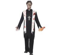 Costume Da Zombie Per Prete Adulto Taglia Media