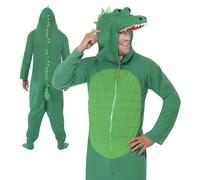 Costume Da Zoo Per Adulti Coccodrillo Animale Uomo Donna Festa