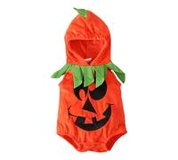 Costume Da Zucca Per Bambini Feste Party Vestito Da Carnevale Unisex Vestito Per Neonati Zucca Costume Da Pumpkin Invernali Body Set 0-24 Mesi Ragazze Completo Di Halloween Bambine Set Di Jumpsuit