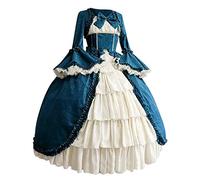 Costume Dama 800 Donna Medievale con Maniche a Tromba Swing Maniche Svasate Vestito Lungo Maniche Lungo Donne Abito da Donna Rinascimentale Costume Principessa Sera