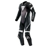 Costume de moto Cuir Homme Dainese LAGUNA SECA 6 Perforé Black/White/Anthracite Taglia:50