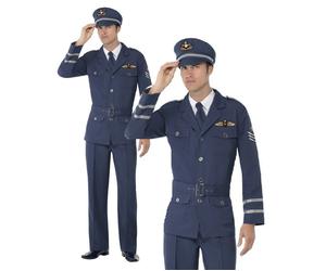 Costume Deluxe Da Pilota Della Forza Aerea Per Uomini In Uniforme Da Guerra
