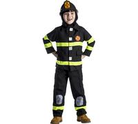 Dress Up America Set Costumi Da Pompiere Deluxe Per Bambini - Set Da Vestire Per Giochi Di Ruolo Per Bambini (Casco Non Incluso)