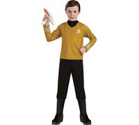Costume Deluxe Del Capitano Kirk Di Star Trek Per Bambini Taglia Media