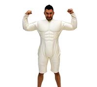 Costume Deluxe Muscle Suit, Beige, Large Corto