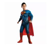 Costume Deluxe Muscoloso Di Superman Uomo D'Acciaio Bambino Grande