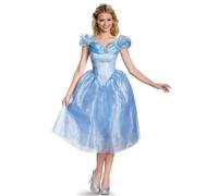 Costume Deluxe Per Adulti Di Cenerentola Disney Taglia X-Large 18-20