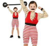 Costume Deluxe Strong Boy Power Lifting Per Ragazzi Outfit Elegante Età 4-12