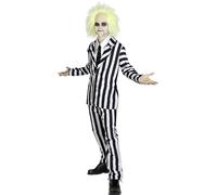 Costume di Beetlejuice per Uomo (Ufficiale Warner Bros) Halloween Funidelia