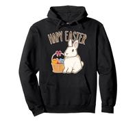 Costume di Buona Pasqua con Cestino e Uova di Pasqua Felpa con Cappuccio