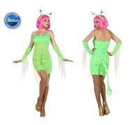 Costume di Carnevale Donna Alieno Extra Terrestre Taglia dalla XS alla L. Atosa