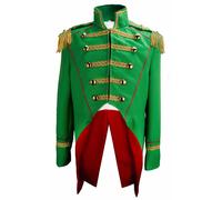 Costume di Carnevale Soldato Napoleone Giacca Uniforme Teatro Frock Verde Chiaro