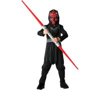 Costume Di Darth Maul Per Ragazzi + Maschera Costume Licenziato Di Star Wars