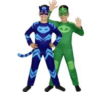 Costume di Gattoboy e Geco reversibile - Pj Masks per bambino (Ufficiale Hasbro)