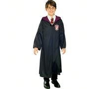 Costume di Grifondoro per bambini, costume completo ufficiale, tunica nera con cappuccio e stemma, camicia, gilet e cravatta inclusi, ideale per feste in maschera e Halloween - Spedizione GRATUITA ✅ C