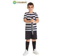 COSTUME DI HALLOWEEN BAMBINO/A FAMIGLIA ADDAMS HORROR MADE IN ITALY