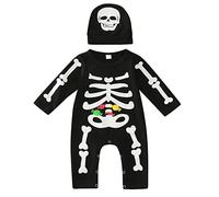 Costume Di Halloween Bambino Scheletro Carnevale Set Bimbo Tutina Gotico Vintage Bambini Set Di Jumpsuit Cappello Calzature Cosplay Abbigliamento Per Bambini Tuta Pagliaccetto Costume Di Neonato