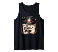 Costume di Halloween con Bandiera Italiana I'm The Italian Witch Canotta