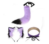 Costume di Halloween con orecchie e coda di animali. Vesti una bella fascia