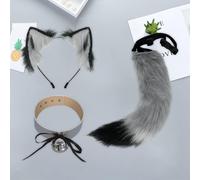 Costume di Halloween con orecchie e coda di animali. Vesti una bella fascia