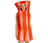Costume di Halloween con pancetta d' in camicia, per carnevale, cosplay, abbigliamento unico unisex a tema colazione, costume da festa culinario realistico per sociale