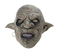 Costume di Halloween Cool Goblin Con Orecchini Horror Pieno Per La Testa In Lattice Partito Cosplay Puntelli Per Halloween Adulti Faccia spaventosa Led spaventoso