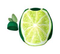 Costume di Halloween - Costume Ultimate Lime Slice | Pull Over Jumpsuit | Realistic Lime Print Outfit With Hat Lightweight | For Men Family Friends Gathering Party Carnival Role-Playing Indoor