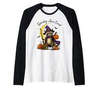 Costume di Halloween da Procione Selvatico spettrale per Bambini Maglia con Maniche Raglan