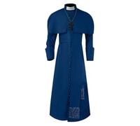 Costume di Halloween da uomo a tunica medievale set cosplay spirituale soutane clero robe predicatore cassock da uomo elogio elogio abito da festa monaco culto gotico