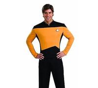 Rubies 888980XL LT Operations Deluxe Uniforme Star Trek Costume Adulto Uomo, Nero, Oro, XL, Halloween Halloween