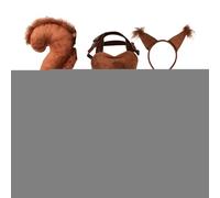 Costume di Halloween di scoiattolo per bambini, costume di scoiattolo per bambini, set di costumi per animali | tema animale per ragazze di età compresa tra 1 e 12 anni, tutù con orecchie, fascia