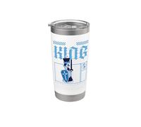Costume di Halloween divertente da abbinare a tema "Il Re" degli scacchi Bicchiere termico in acciaio inox doppia parete