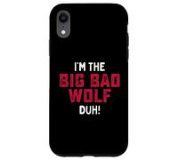 Costume di Halloween divertente dell'ultimo minuto "I'm the bad wolf" Custodia per iPhone XR