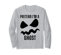 Costume di Halloween Fai-da-Te Divertente e Facile da Fare con Pretend I'm White Ghost Maglia a Manica