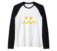 Costume di Halloween Fantasma spaventato Gioco Arcade retrò Maglia con Maniche Raglan