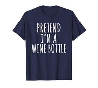 Costume di Halloween Fingere di essere una bottiglia di vino Semplice Facile Maglietta
