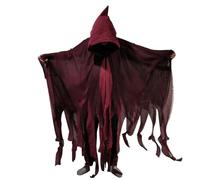 Costume di Halloween - Halloween Ghost Cape | Mantello da con cappuccio inquietante | Adulti Strati di streghe con cappuccio per le donne mascherata | Mantello per giochi di ruolo Horror