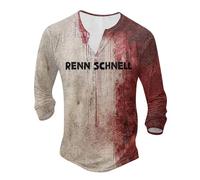 Costume di Halloween - Maglietta da uomo con stampa digitale a maniche lunghe, giallo., L