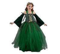 Costume Di Halloween Per Bambina Gonna A Tutù Cosplay Da Fata Verde