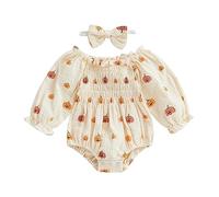 Costume di Halloween per bambini, unisex, per bambini, a maniche lunghe, con stampa a zucca, per feste e feste