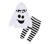 Costume di Halloween per bambini, unisex, per bambini, a maniche lunghe, con stampa a zucca, per feste, festività, per Halloween, 1 anno