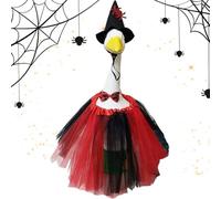 Costume di Halloween per Oche, costume per animali da giardino, per cappelli e gonne per la decorazione di feste all'aperto e tema giardino per statue di oche di 58 cm