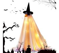Costume di Halloween per Oche da Giardino Luminoso 58 cm | Indumento per Statua d'oca del Prato | Vestire per Decorazioni da Giardino Terrazza Cortile organizzatori di eventi e