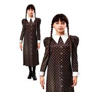 Costume Di Halloween Per Ragazze Della Famiglia Adams Boxset Mercoledì Età 10-