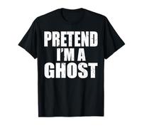 Costume di Halloween Pigro dell'ultimo Minuto Fingi di Essere Un Fantasma Maglietta