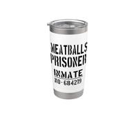 Costume di Halloween pigro per amanti del cibo italiano Bicchiere termico in acciaio inox doppia parete