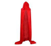 Costume di Halloween unisex adulto Tristo Mietitore Mago Strega Principe Principessa Cosplay Mantello di Velluto Mantello con Cappuccio Donne Uomini Gioco di Ruolo Outfit, Festival Performance Attire