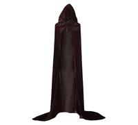 Costume di Halloween unisex adulto Tristo Mietitore Mago Strega Principe Principessa Cosplay Mantello di Velluto Mantello con Cappuccio Donne Uomini Gioco di Ruolo Outfit, Festival Performance Attire