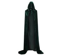 Costume di Halloween unisex adulto Tristo Mietitore Mago Strega Principe Principessa Cosplay Mantello di Velluto Mantello con Cappuccio Donne Uomini Gioco di Ruolo Outfit, Festival Performance Attire