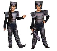 Costume Di Halloween Unisex Per Bambini Con Armatura In Netherite Di Minecraft